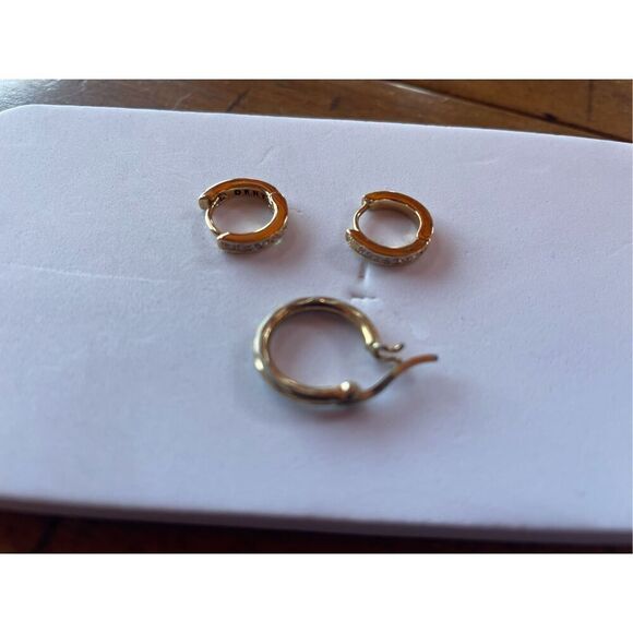 Enchanted Huggie Hoops - DKNY - Picture 2 of 3